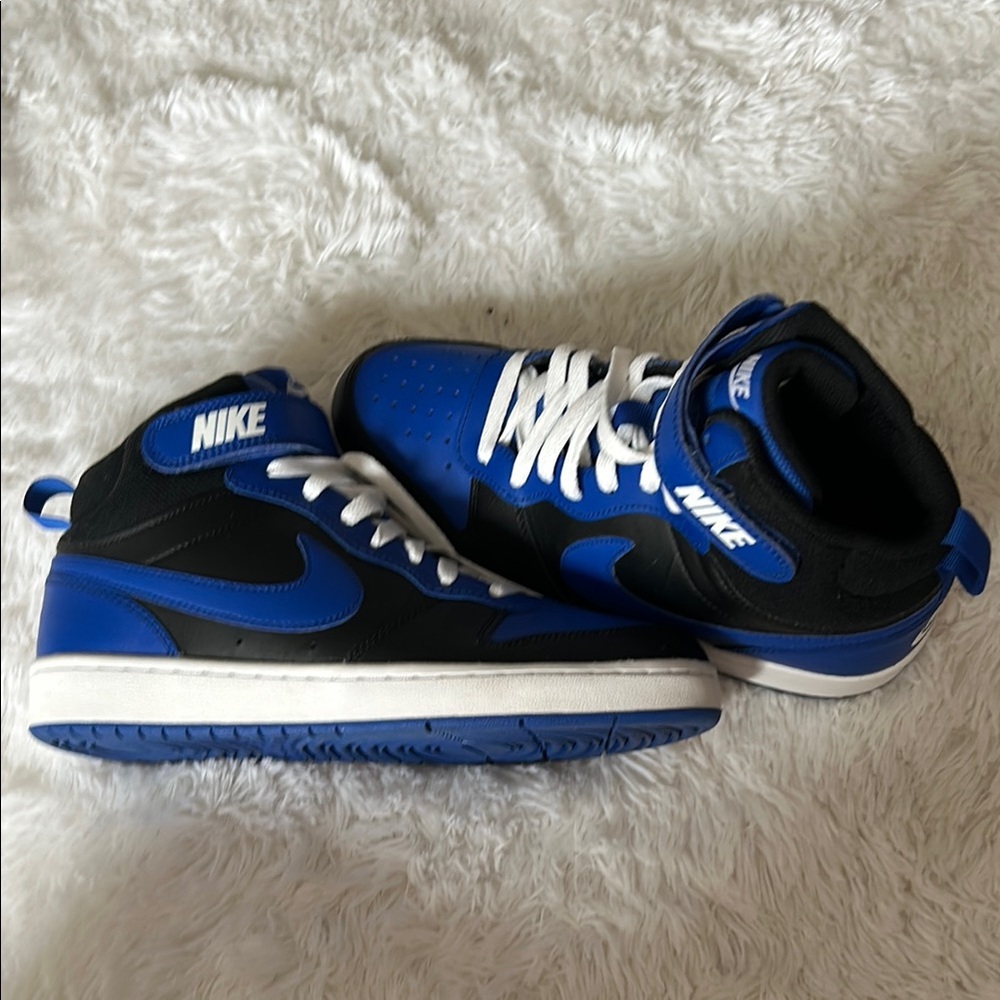 Nike Blue and Black High-Top Sneakers